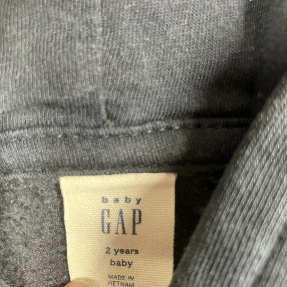 Baby Gap Toddler Girls‎ Blue Hoodie 2T Logo Cotton